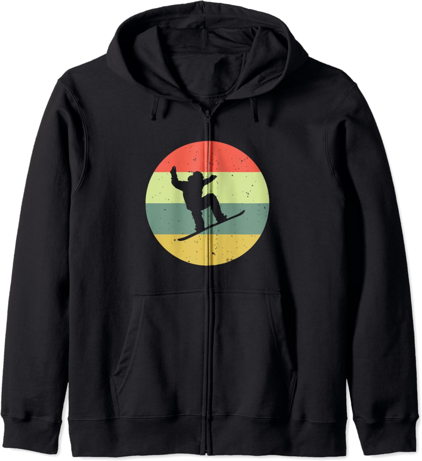 Snowboarding Vintage Snowboard Zip Hoodie Amazon.co.uk Clothing